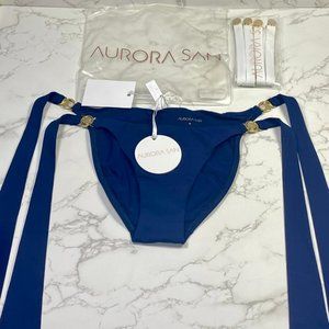 Aurora San Blue Triangle Bikini Bottom Size M